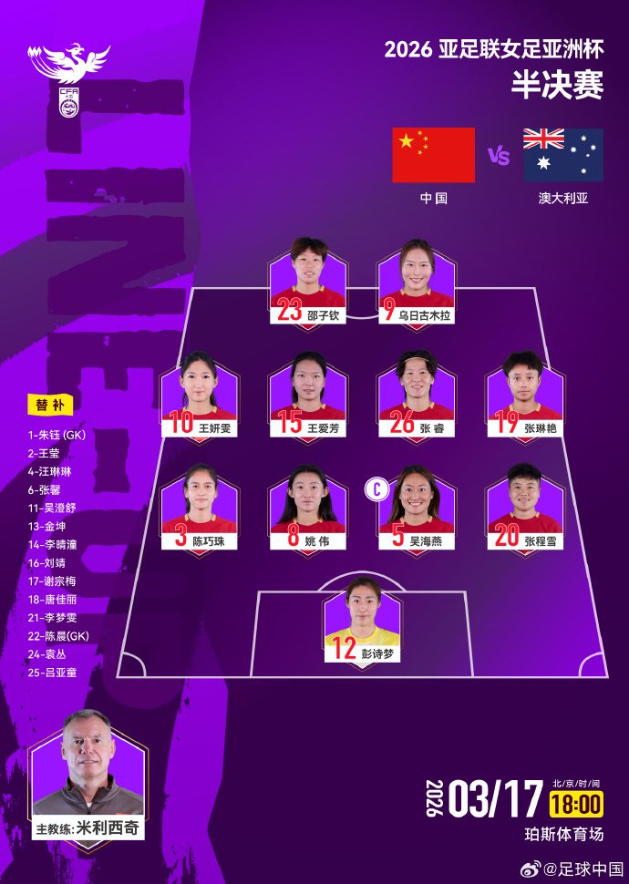 中国女足半决赛阵容调整引热议 乌日古木拉边路